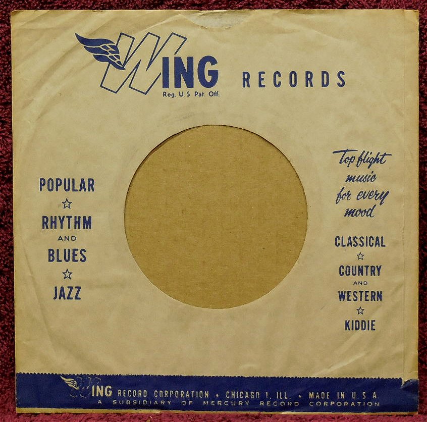 45 RPM GENERIC RECORD COMPANY SLEEVES Page W